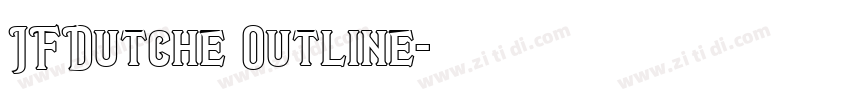 JFDutche Outline字体转换